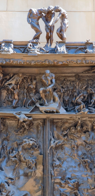 Rodin's Gates of Hell, detail