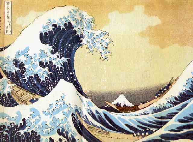 The Great Wave, by Hokusai